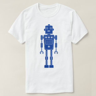 Robot 270620/011 - Navy Blue en White T-shirt
