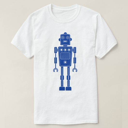Robot 270620/011 - Navy Blue en White T-shirt (Design voorkant)