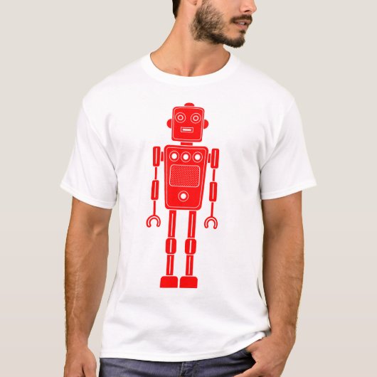 Robot 270620/011 - Rood en wit T-shirt (Voorkant)