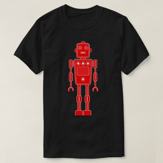 Robot 270620/011 - Rood en wit T-shirt (Design voorkant)