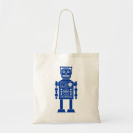 Robot 270620/06 - Navy Blue en White Canvas tas