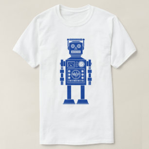Robot 270620/06 - Navy Blue en White T-Shirt