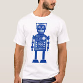 Robot 270620/06 - Navy Blue en White T-Shirt (Voorkant)
