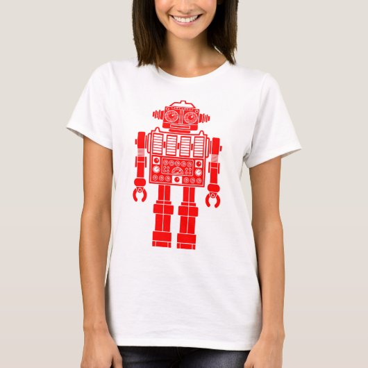 Robot 270620/08 - Rood en wit T-shirt (Voorkant)