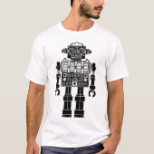 Robot 270620/08 - T-Shirt zwart en wit (Voorkant)