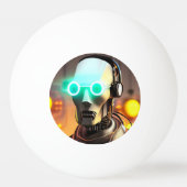 Robot 2 3-sterren ping pong bal pingpongbal (Voorkant)