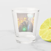 Robot 2 borrelglas shot glas (Achterkant)