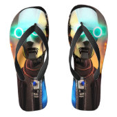 Robot 2 brede teenslippers (Voetbed)