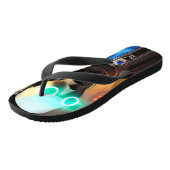 Robot 2 brede teenslippers (Schuin)