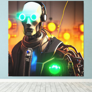 Robot 2 canvas afdrukken