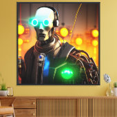 Robot 2 canvas print (Insitu (Woonkamer))