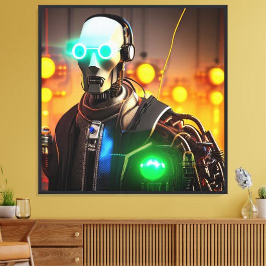 Robot 2 canvas print (Insitu (Woonkamer))