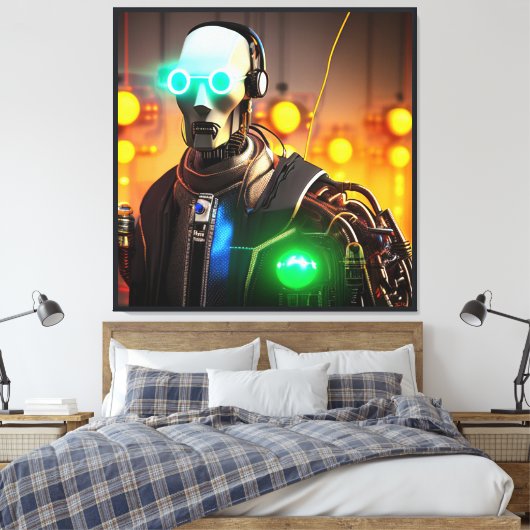 Robot 2 canvas print (Insitu (Slaapkamer))