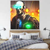 Robot 2 canvasprint canvas afdruk (Insitu (Slaapkamer))