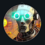 Robot 2 dartboard dartbord<br><div class="desc">Robot 2 dartboards zijn voor darters die geïnteresseerd zijn in robots,  wetenschap,  Sci-Fi en cyberpunk kunst. Robot 2 is Steamy Raimon digitale kunst.</div>