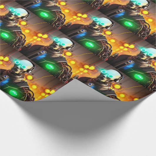 Robot 2 glanzend inpakpapier (Hoek)