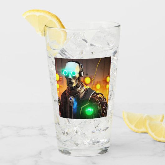 Robot 2 glazen tumbler (Voorkant ijs)