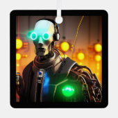 Robot 2 ornament met vierkante openingen (Voorkant)