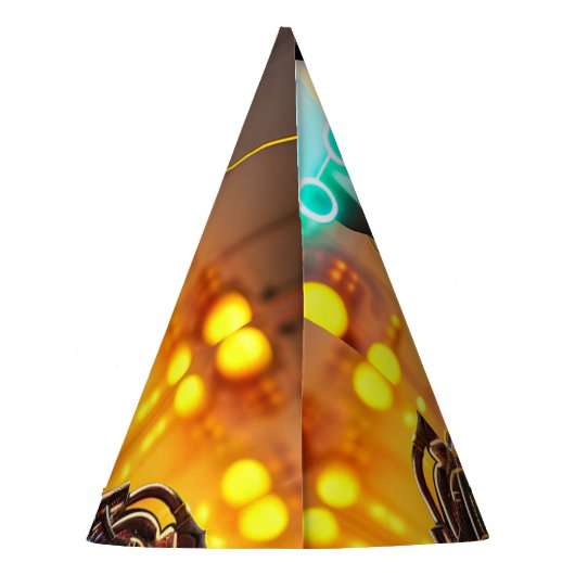 Robot 2 party petten feesthoedjes (Achterkant)