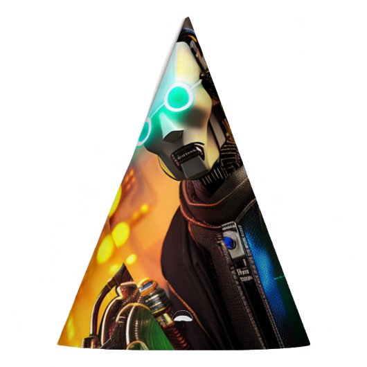 Robot 2 party petten feesthoedjes (Links)