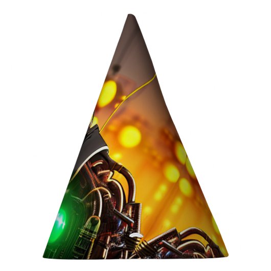 Robot 2 party petten feesthoedjes (Rechts)