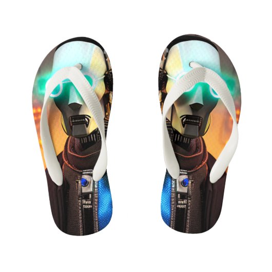 Robot 2 peuter teenslippers (Voetbed)