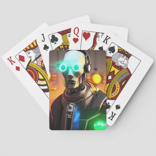 Robot 2 Poker speelkaarten (Achterkant)