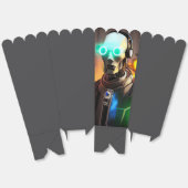 Robot 2 popcornboxen bedankdoosjes (Ongevouwen)