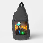 Robot 2 sling tas rugzak (Voorkant)