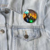 Robot 2-toets ronde button 5,7 cm (In situ)