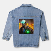 Robot 2 vrouwen denim jas jacket (Achterkant)