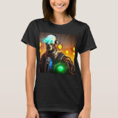 Robot 2 vrouwen zwart T-shirt (Voorkant)