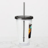 Robot 2 zwarte rook acryl tumbler acryl drinkbeker (Rechts)