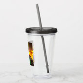 Robot 2 zwarte rook acryl tumbler drinkbeker (Links)