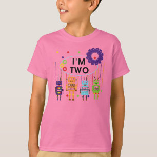 Robot 2e verjaardag tshirts en geschenken