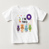 Robot 2e verjaardag tshirts en geschenken (Voorkant)
