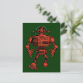 Robot 313-rood briefkaart (Staand voorkant)