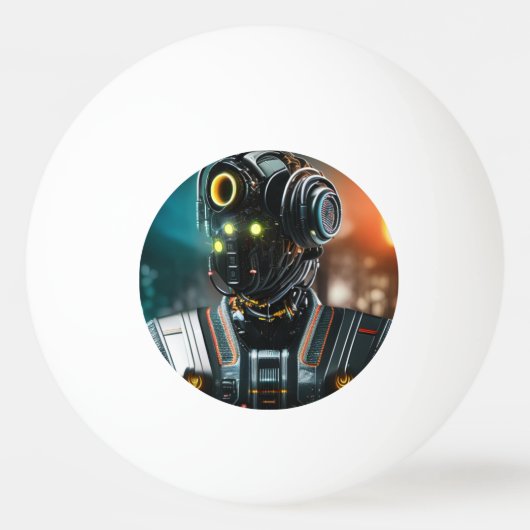Robot 3 3-sterren ping pong bal pingpongbal (Voorkant)