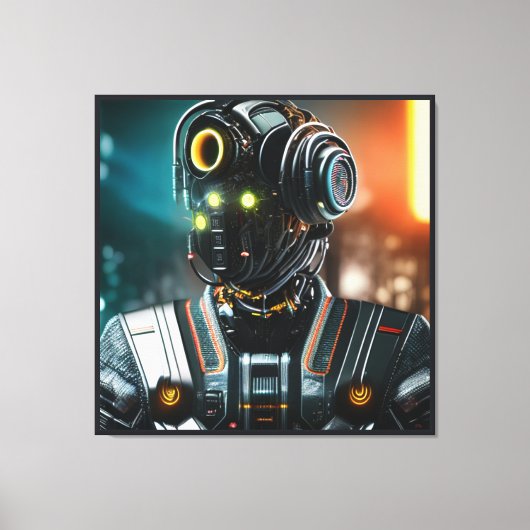 Robot 3 canvas afdrukken (Voorkant)