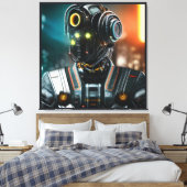 Robot 3 canvas afdrukken (Insitu (Slaapkamer))