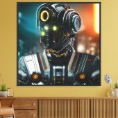 Robot 3 canvas afdrukken (Insitu (Woonkamer))