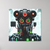 Robot 3 canvas afdrukken (Voorkant)