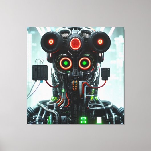Robot 3 canvas afdrukken (Voorkant)