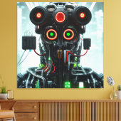 Robot 3 canvas afdrukken (Insitu (Woonkamer))