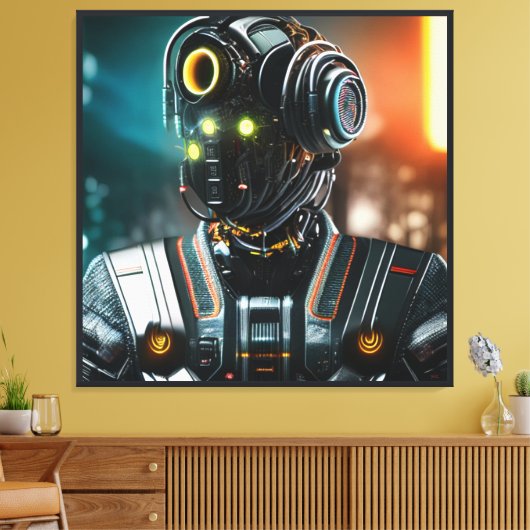 Robot 3 canvas print (Insitu (Woonkamer))
