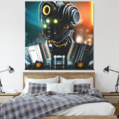Robot 3 canvas print (Insitu (Slaapkamer))