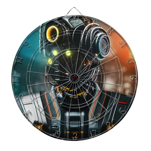 Robot 3 dartboard dartbord (Voorkant)