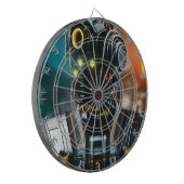Robot 3 dartboard dartbord (Voorkant Links)