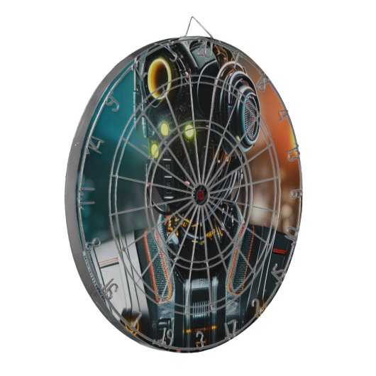 Robot 3 dartboard dartbord (Voorkant Links)