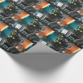 Robot 3 glanzend inpakpapier (Hoek)